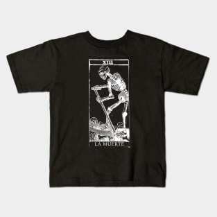 Death La Muerte XIII Vintage Tarot Design Kids T-Shirt